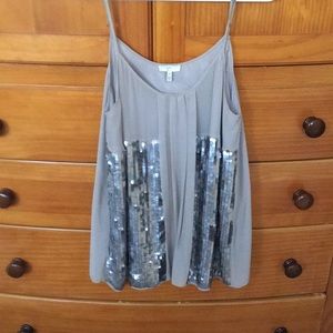 Joie grey sequin tank top